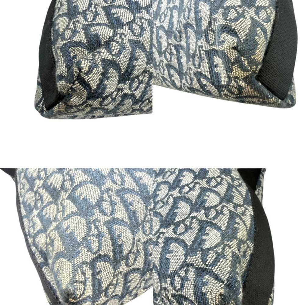 CHRISTIAN DIOR Blue Canvas Trotter Shoulder Bag - Picture 6 of 12